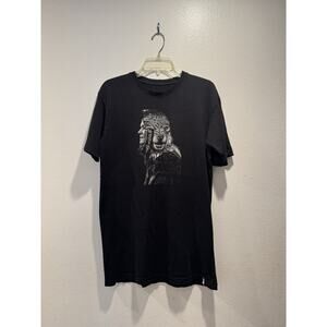 Altamont Men’s Size Large Black Wolf Man Short Sleeve T-Shirt Tee Print READ